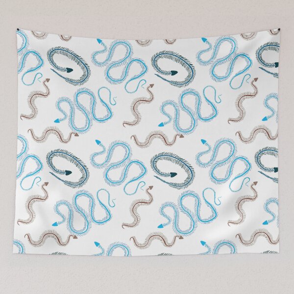 Item preview, Snake Skeleton Blue Palette designed and sold by keelsome.
