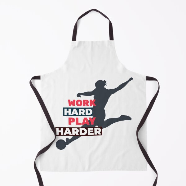 Item preview, Work Hard Play Harder Female Soccer Player designed and sold by davestees506.