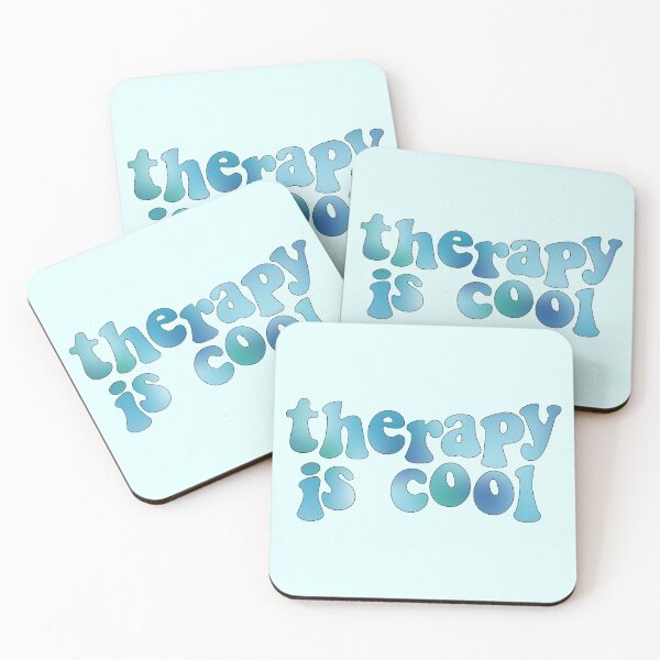Item preview, Therapy is Cool Blue designed and sold by Gold Star Creative.