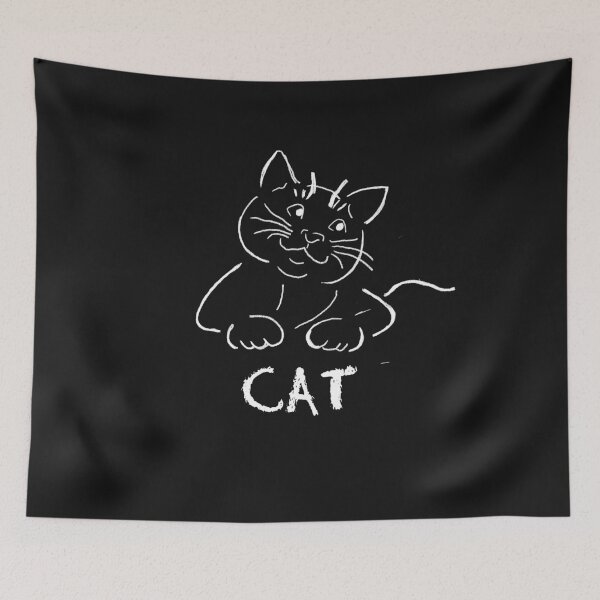 Item preview, Cat Chalk Art designed and sold by SportyDogShop.