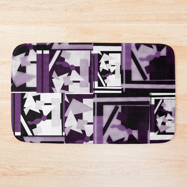 Item preview, Geometric Shapes Collage Art- Purple designed and sold by Designs By YL.