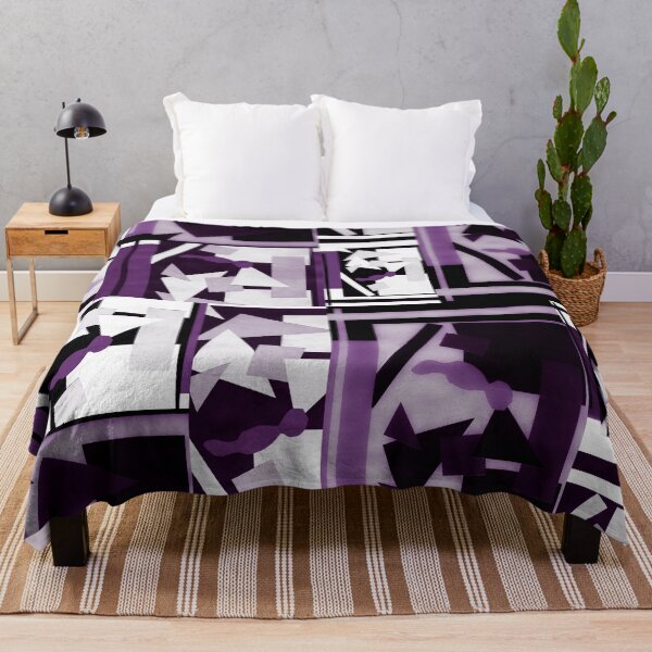Item preview, Geometric Shapes Collage Art- Purple designed and sold by Designs By YL.
