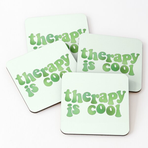 Item preview, Therapy is Cool Green designed and sold by Gold Star Creative.