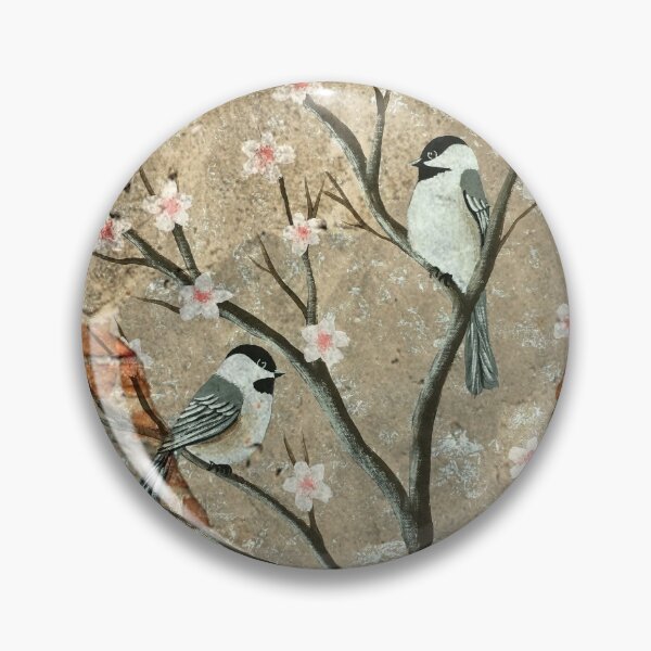 Item preview, ChickaCherry Blossom Exposed Brick designed and sold by SistersInArtN.