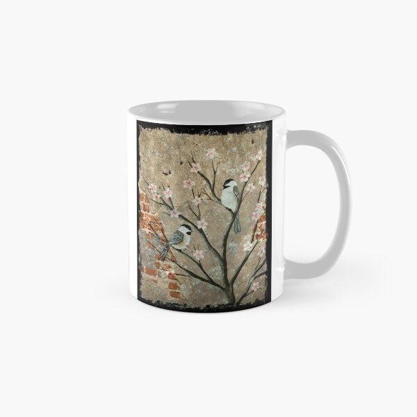 Item preview, ChickaCherry Blossom Exposed Brick designed and sold by SistersInArtN.