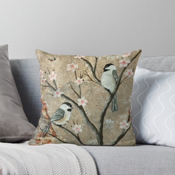 Item preview, ChickaCherry Blossom Exposed Brick designed and sold by SistersInArtN.