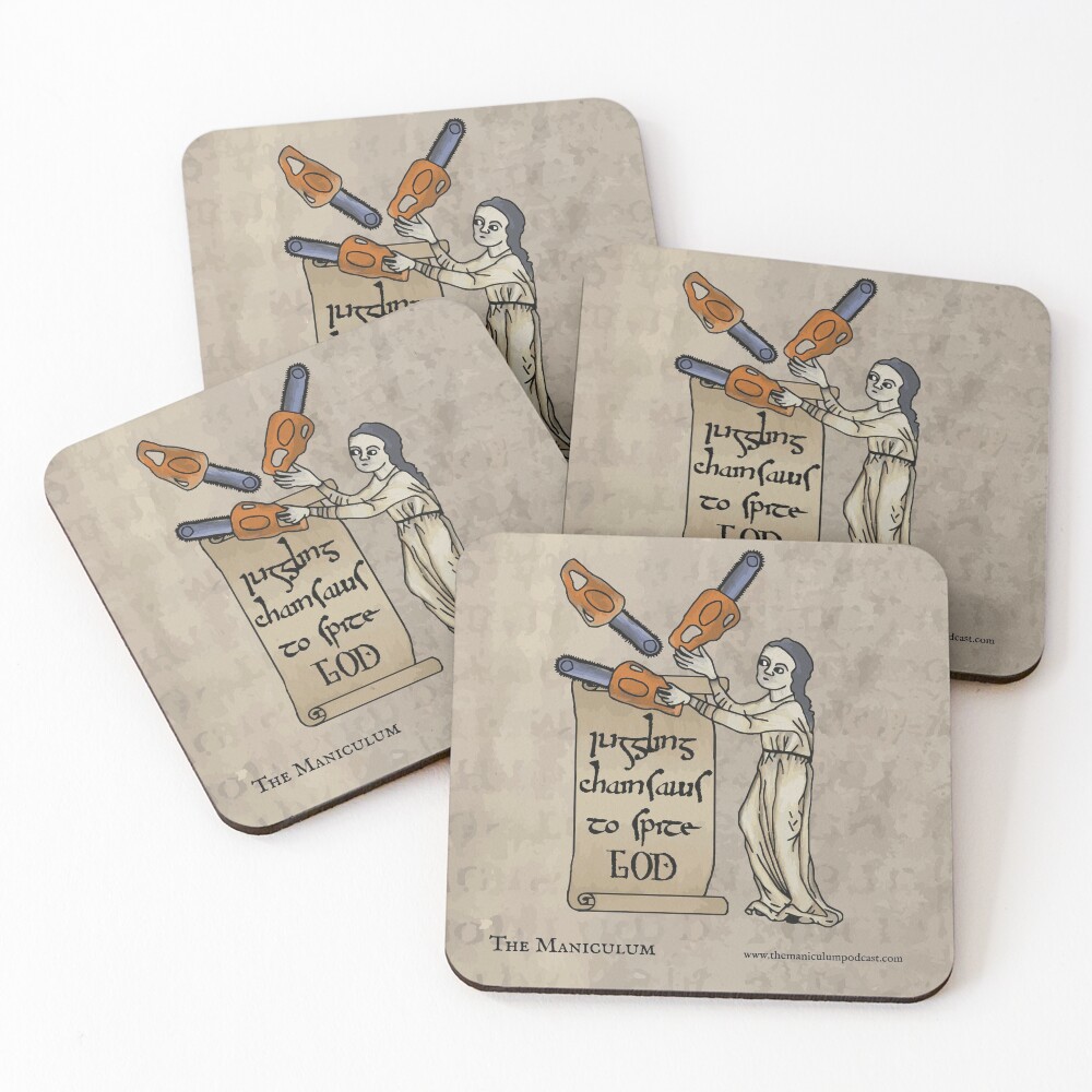 Juggling Chainsaws Coasters (Set of 4)