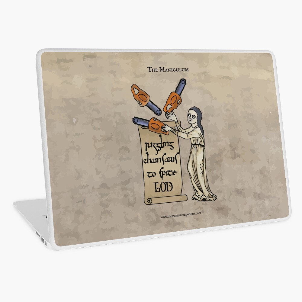 Juggling Chainsaws Laptop Skin