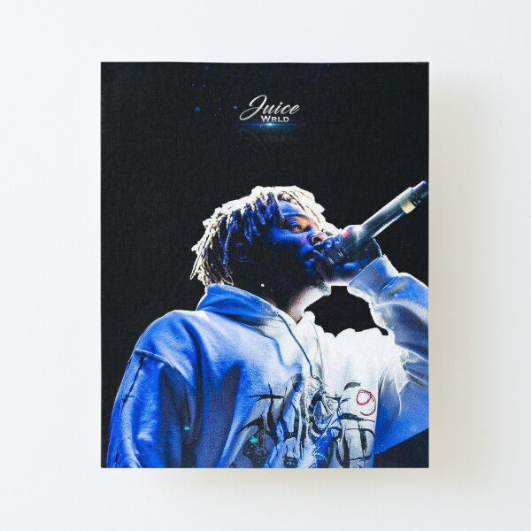 chanteur hoddie blanc Impression montée sur toile