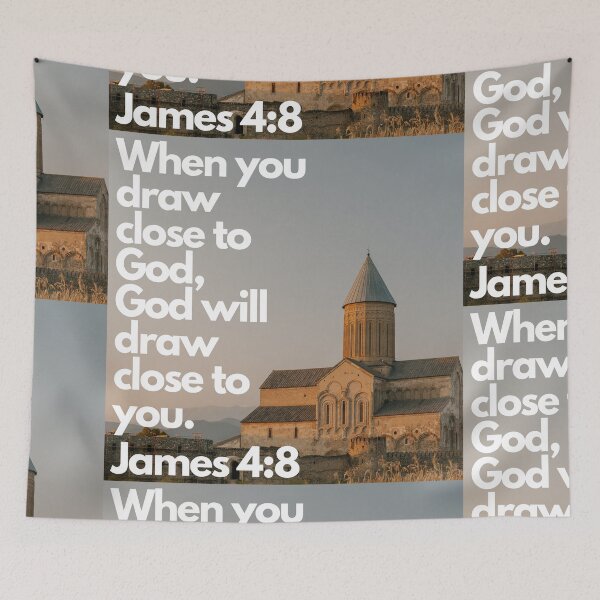 Item preview, When you draw close to God James 4:8 designed and sold by Krispsm.