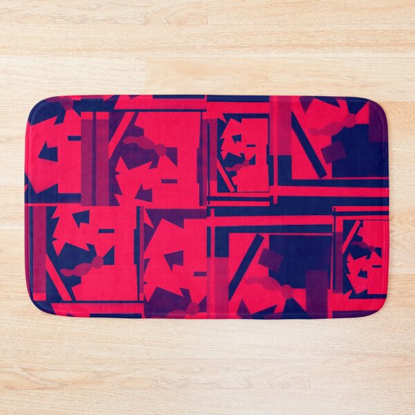 Item preview, Geometric Shapes Collage Art- Red designed and sold by Designs By YL.