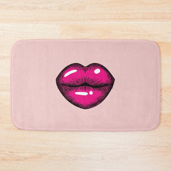 Artikelvorschau, The Kiss Lips Coral Lipstick Cute Kiss Me Status - Coral Lipstick entworfen und verkauft von lodarohit.