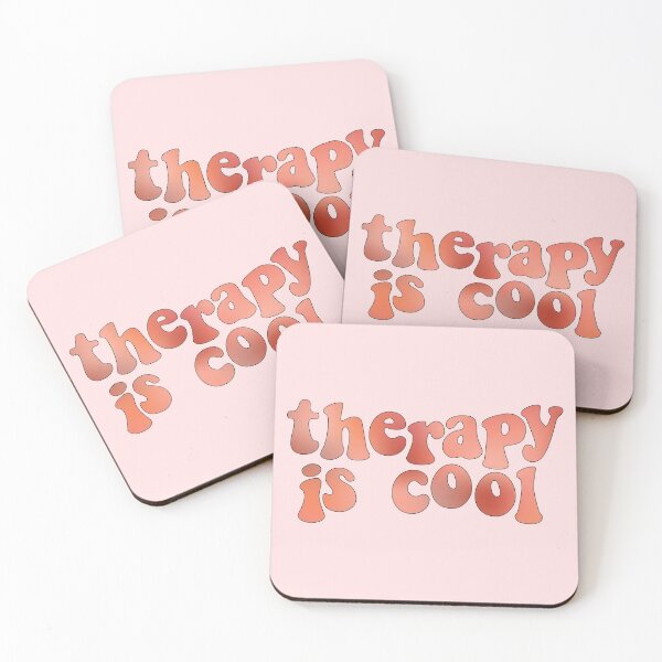 Item preview, Therapy is Cool Red designed and sold by Gold Star Creative.