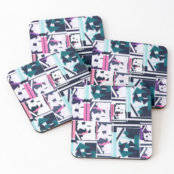 Item preview, Geometric Shapes Collage Art- Retro designed and sold by Designs By YL.