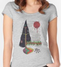 Heiliger Berg Tailliertes Rundhals-Shirt