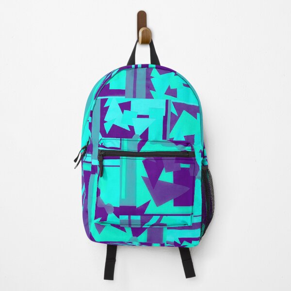 Item preview, Geometric Shapes Collage Art- Teal designed and sold by Designs By YL.