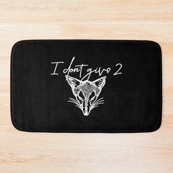 Item preview, I don't give 2 Fox.  Sounds Like. Animal Pun White Print Humorous  designed and sold by luvmhykdesigns.
