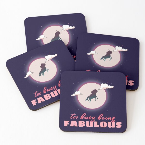 Item preview, Too Busy Being Fabulous Unicorn designed and sold by Wachi-A.