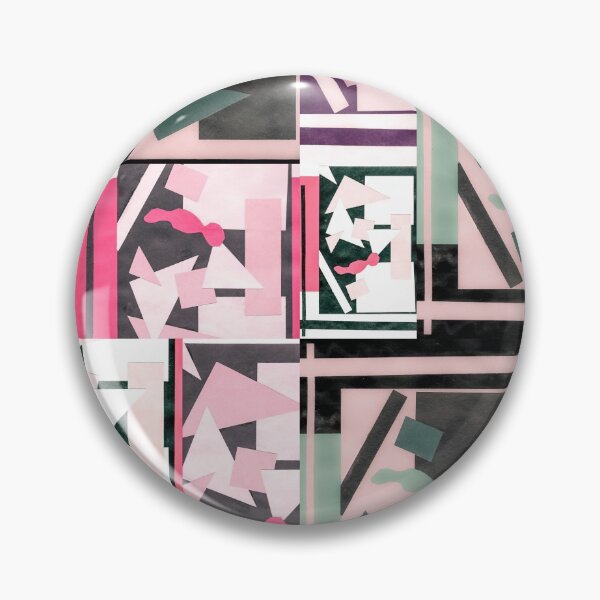 Item preview, Geometric Shapes Collage Art- Rose designed and sold by Designs By YL.