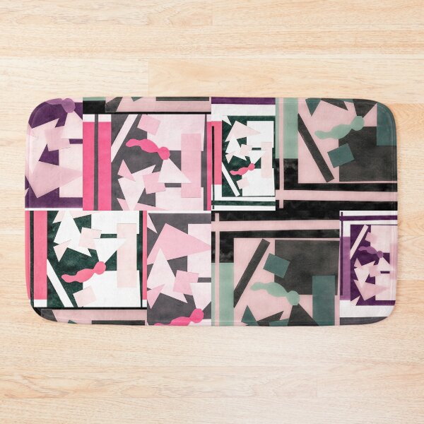 Item preview, Geometric Shapes Collage Art- Rose designed and sold by Designs By YL.