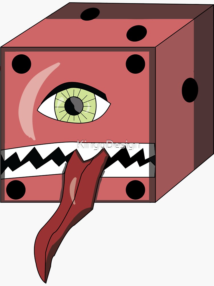 "6Sided Mimic" Sticker for Sale by KinguDesign Redbubble