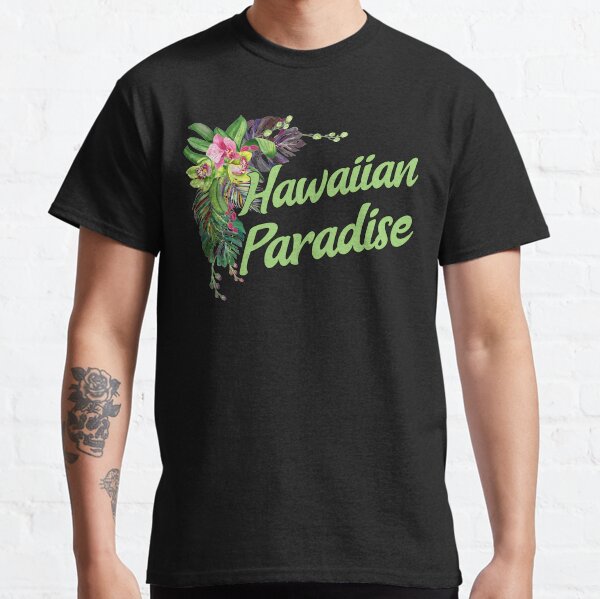 Hawaiian Paradise Orchid Flower Botanical Design Classic T-Shirt
