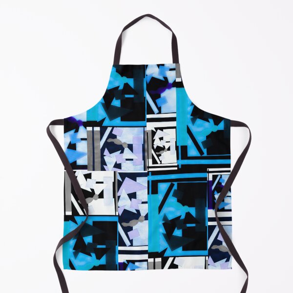 Item preview, Geometric Shapes Collage Art- The Blues designed and sold by Designs By YL.
