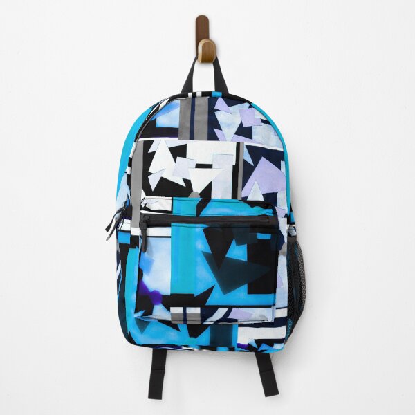 Item preview, Geometric Shapes Collage Art- The Blues designed and sold by Designs By YL.