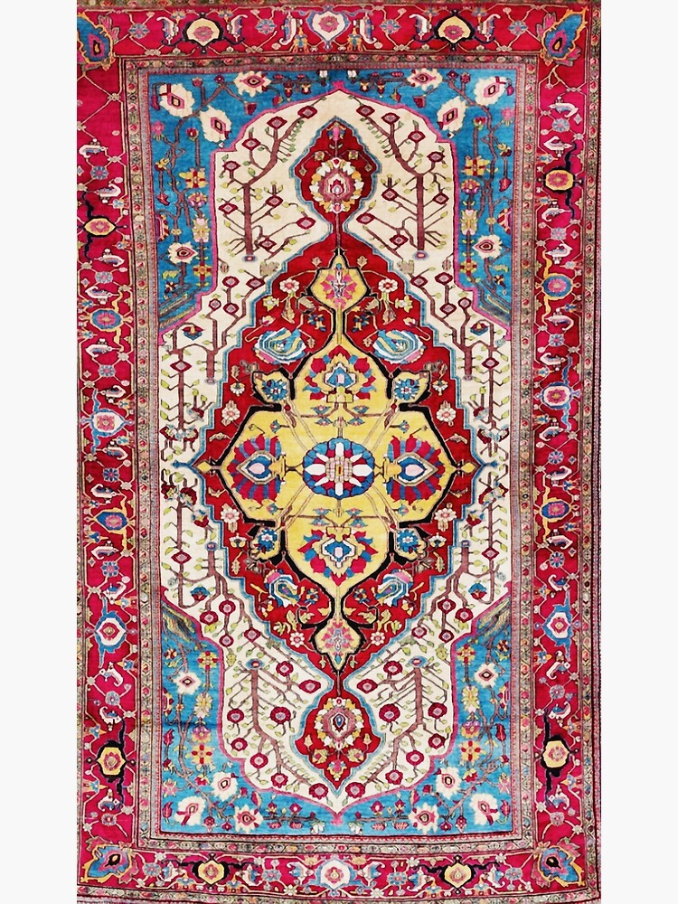 Silk Ferahan Arak Persian Rug Print