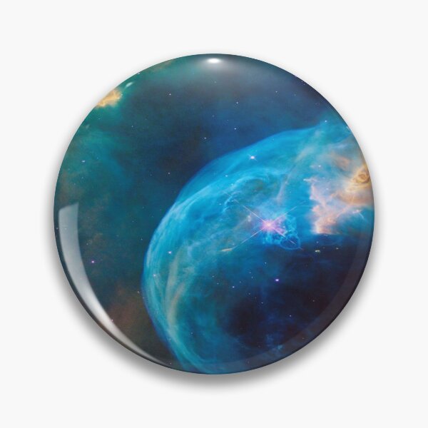 Item preview, Bubble nebula, teal blue hot massive star designed and sold by August-E.