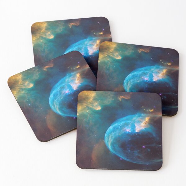 Item preview, Bubble nebula, teal blue hot massive star designed and sold by August-E.