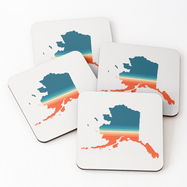 Item preview, Alaska State Retro Map designed and sold by Texterns.