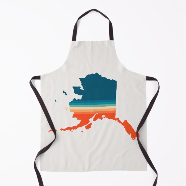 Item preview, Alaska State Retro Map designed and sold by Texterns.