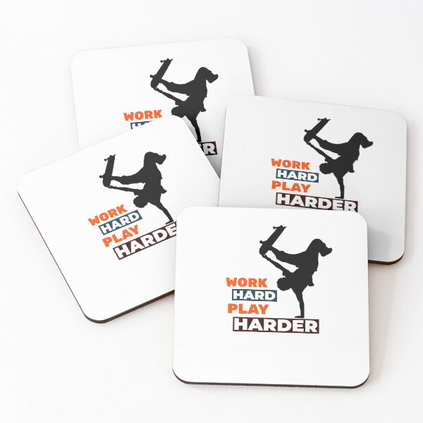 Item preview, Work Hard Play Harder Skateboarder designed and sold by davestees506.