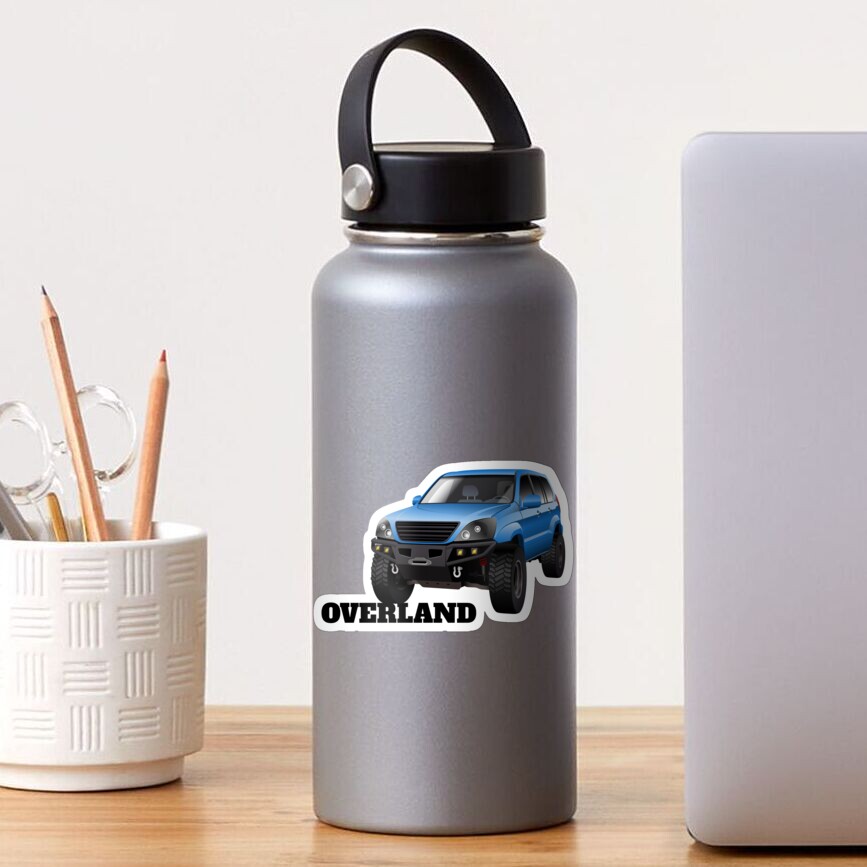 Overland luxury SUV 4x4 offroad illustration Sticker