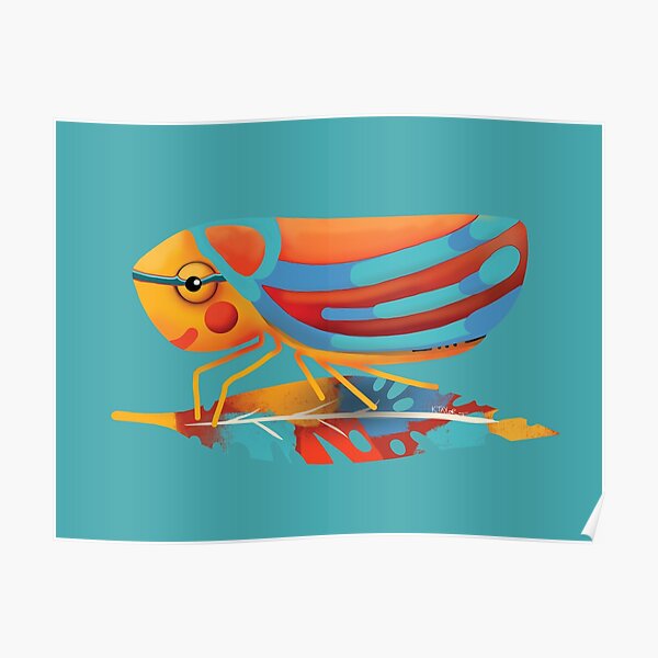 Candy-striped Leafhopper Poster