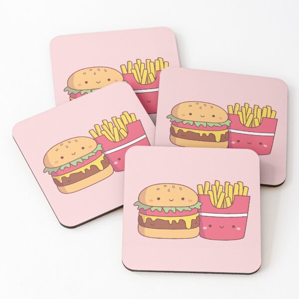 Item preview, Cute Burger and Fries Perfect Pair designed and sold by rustydoodle.