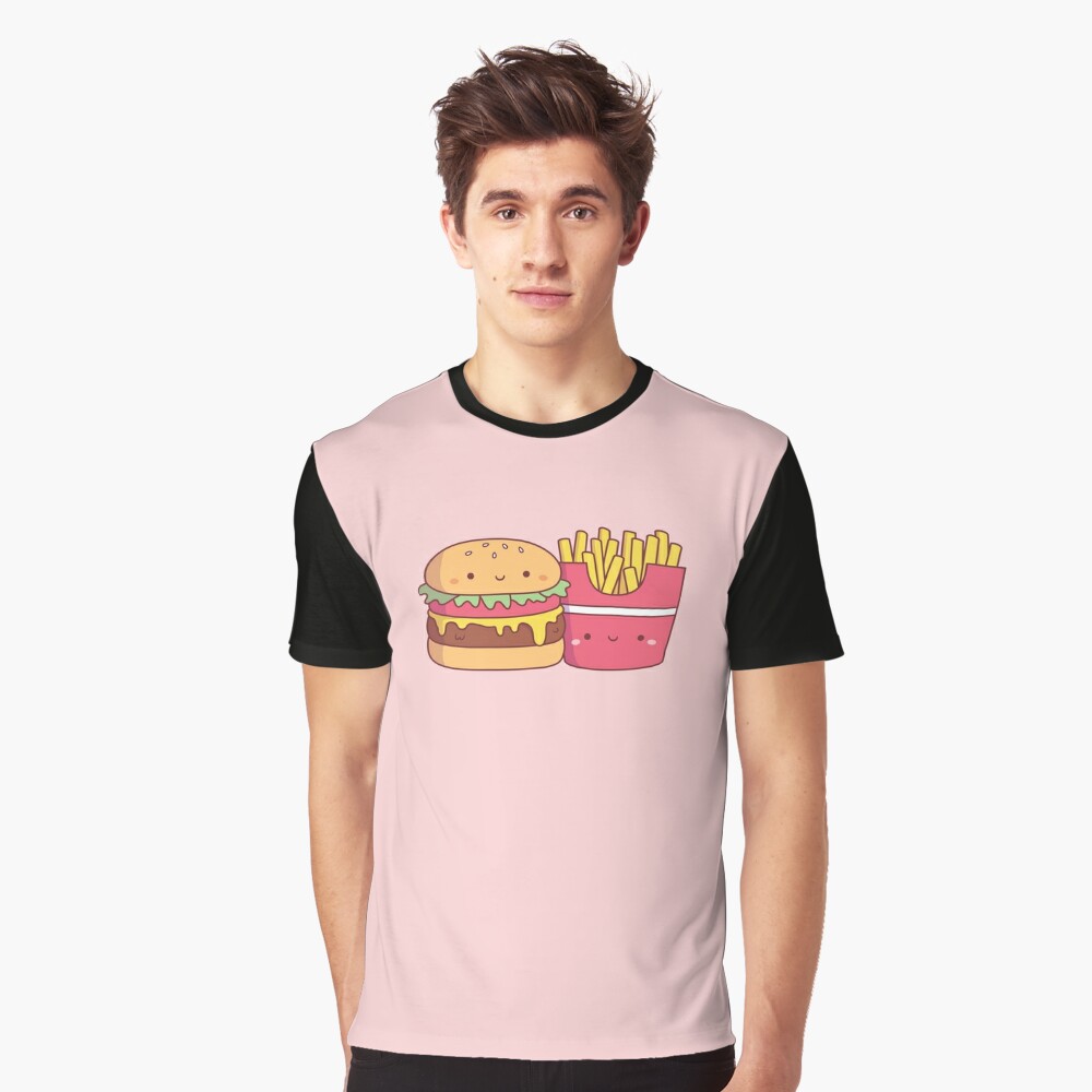 Best Babes Burger and Fries Duo Sweatshirt Set - Femfetti