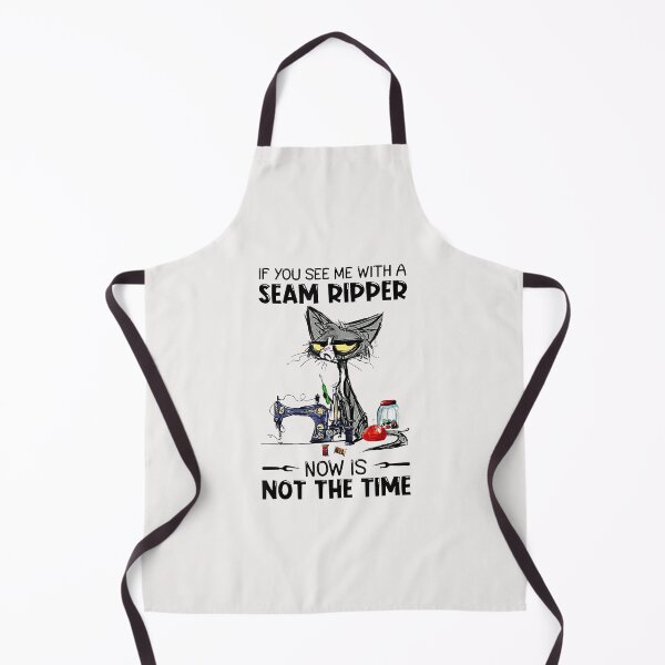 Item preview, Funny Sewing If You See Me A Seam Ripper Black Cat T-Shirt designed and sold by Lukifo-Driven.