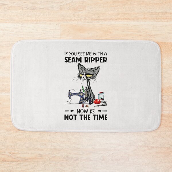 Item preview, Funny Sewing If You See Me A Seam Ripper Black Cat T-Shirt designed and sold by Lukifo-Driven.