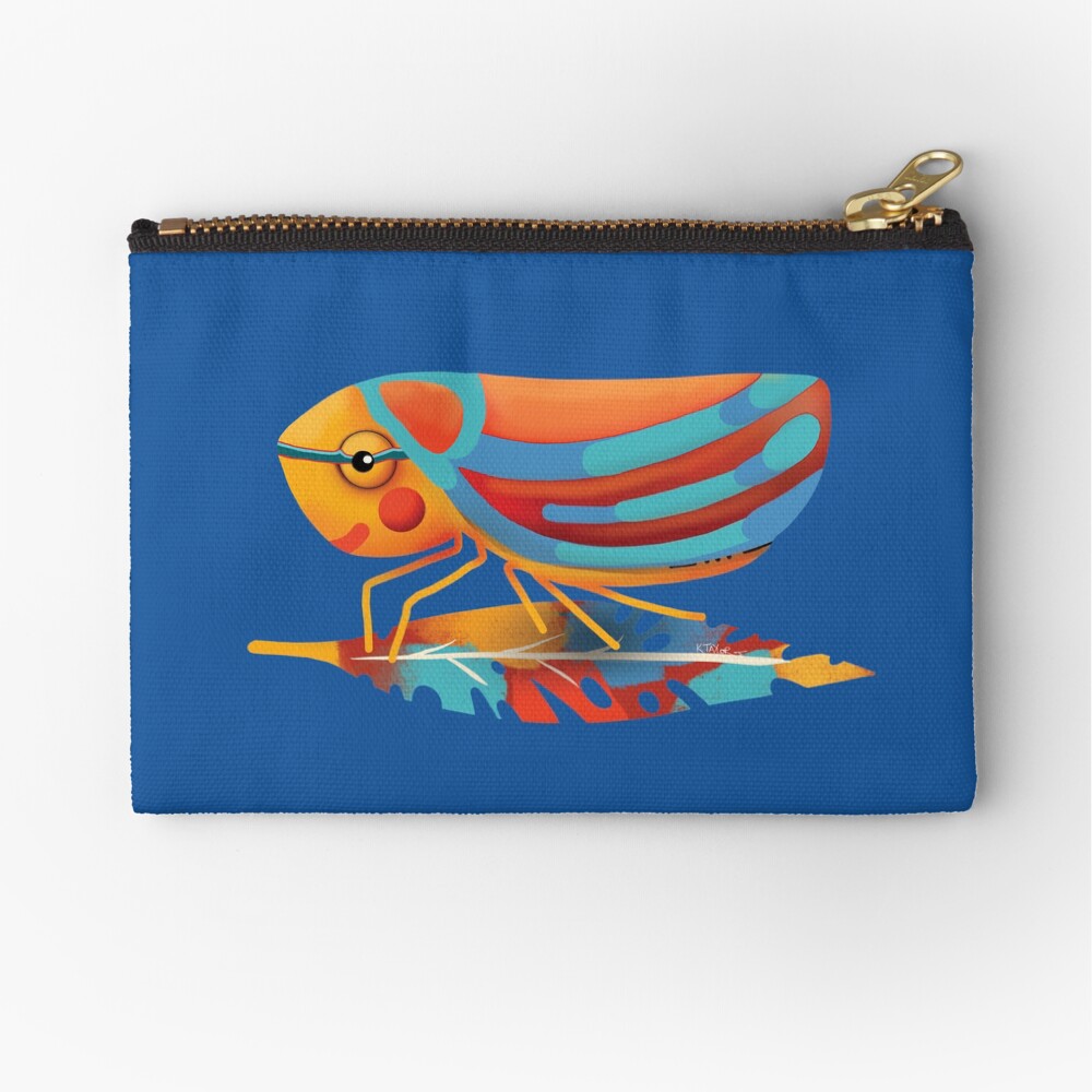 Candy-striped Leafhopper Zipper Pouch
