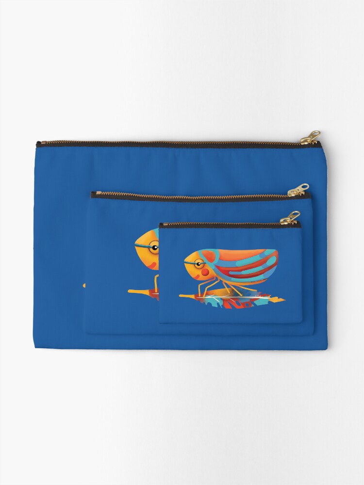 Alternate view of Candy-striped Leafhopper Zipper Pouch