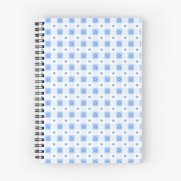 Item preview, Blue Button Flower Gingham designed and sold by LahaskaArt.