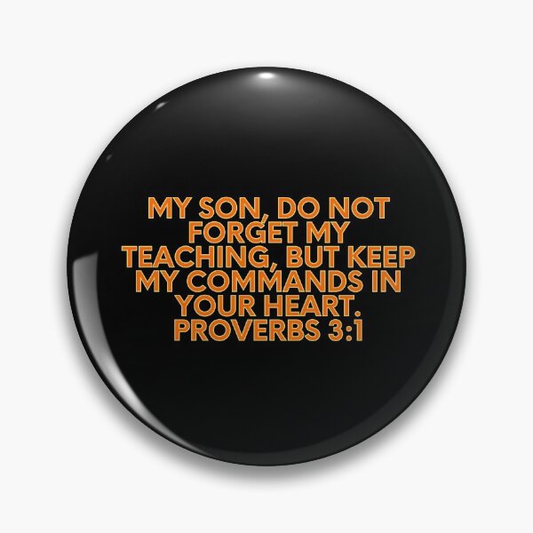 Item preview, Bible Verse Proverbs 3:1 designed and sold by Prayingwarrior.