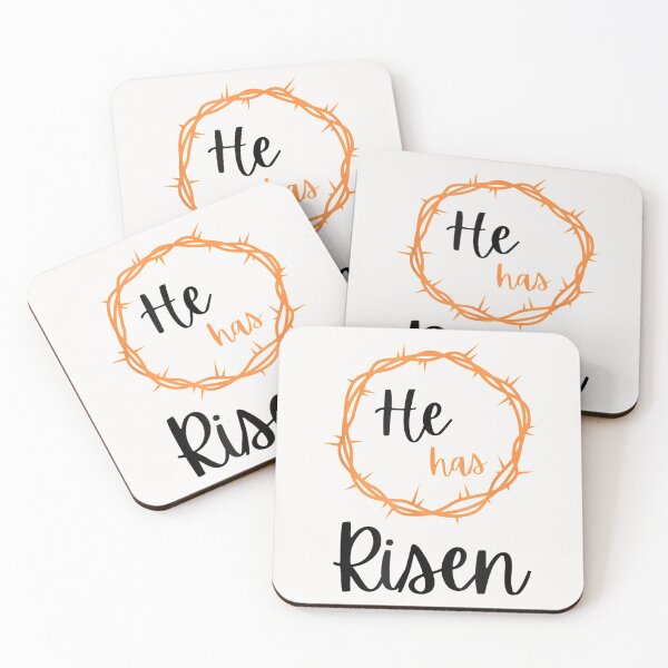 Item preview, He has Risen Jesus Christian Happy Easter Thorns Religious T-Shirt designed and sold by Lukifo-Driven.