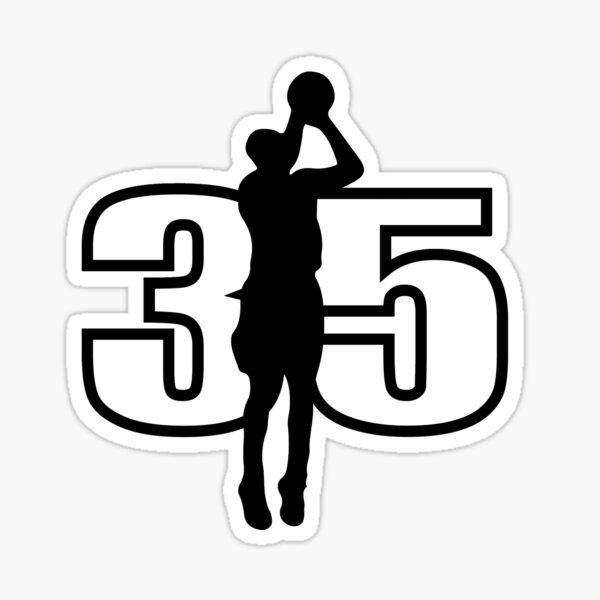 "Basketball Jersey Number Decal" Sticker for Sale by KennyCode Redbubble