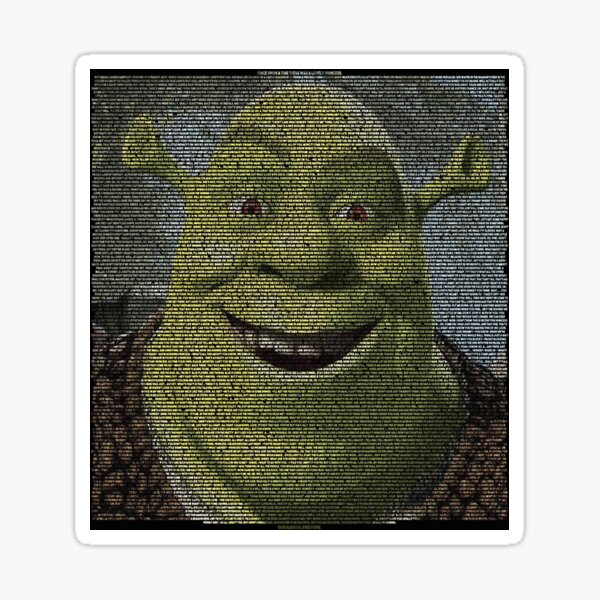 shrek text art copy and paste