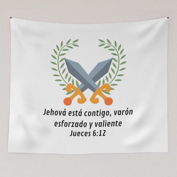 Item preview, The Lord is with you, you mighty and mighty man. Judges 6:12 designed and sold by Fe-En-Cristo.