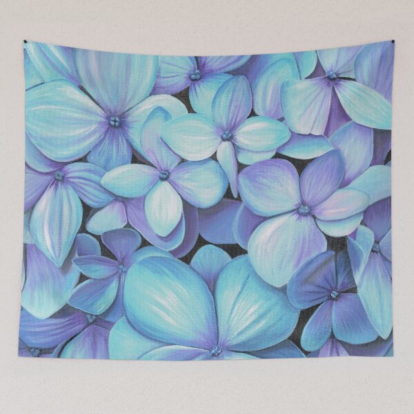 Item preview, Blue Purple Hyndrangeas designed and sold by Anne-Marie Bloor.