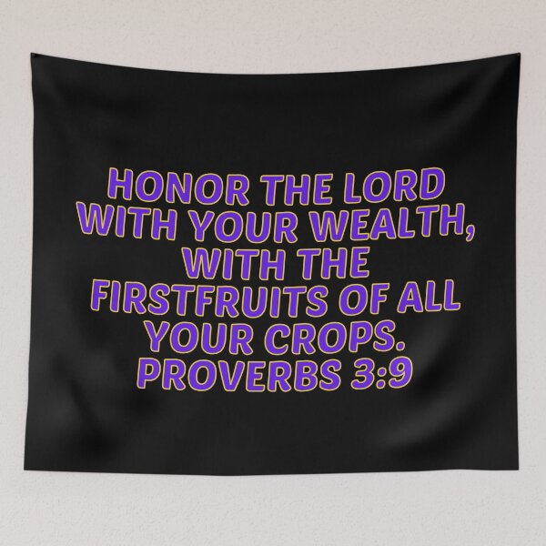 Item preview, Bible Verse Proverbs 3:9 designed and sold by Prayingwarrior.